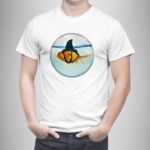 Μπλουζάκι με στάμπα/Goldfish shark