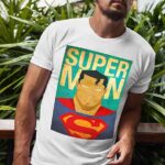Μπλουζάκι με στάμπα/Superman-white