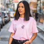 Γυναικείο μπλουζάκι με στάμπα/HFA pink