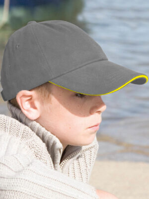 Junior Brushed Cotton Cap,καπέλο με στάμπα,καπέλο με εκτύπωση,καπέλο με σχέδιο,μάυρο καπέλο,snapback hat,straight,cup,hat,black hat,printed hat.