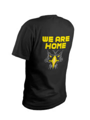 Μπλουζάκι με στάμπα/We're home, μαύρο μπλουζάκι με στάμπα αεκ,ομάδες,φίλαθλοι,μπλουζάκι κοντομάνικο,μπλουζάκι με σχέδιο,t-shirt με σχέδιο,ανδρικό t-shirt,βαμβακερό μπλουζάκι.
