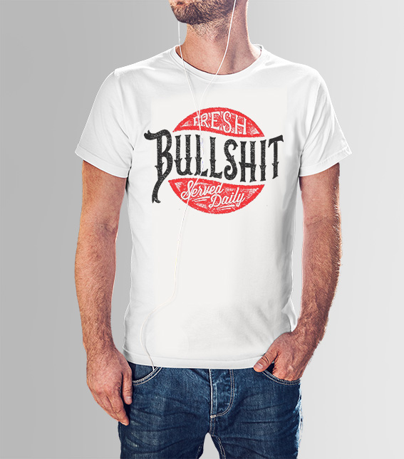 Μπλουζάκι με στάμπα/BullShit