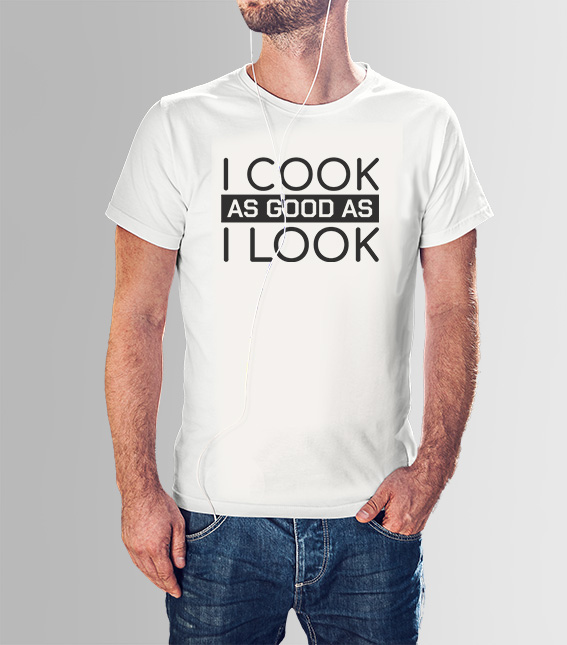 Μπλουζάκι με στάμπα/Handsome cooking