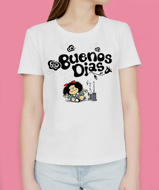 Γυναικείο μπλουζάκι με στάμπα/Buenos Dias