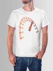 Μπλουζάκι με στάμπα/Speedometer, λευκό μπλουζάκι με στάμπα ταχύμετρο,speedmeter,μπλουζάκι κοντομάνικο,μπλουζάκι με σχέδιο,t-shirt με σχέδιο,ανδρικό t-shirt,βαμβακερό μπλουζάκι.