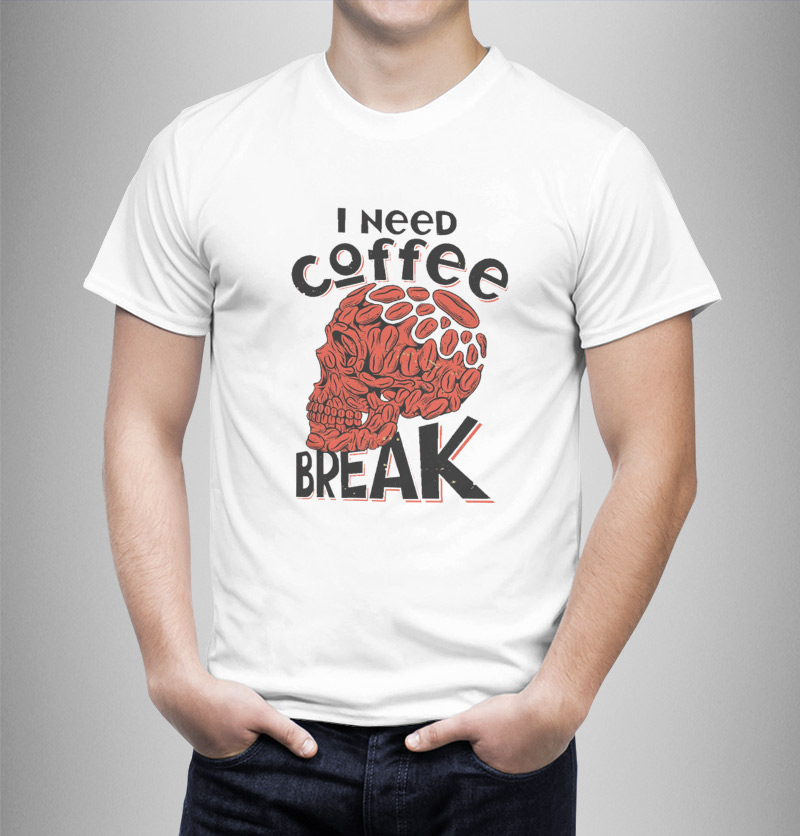Μπλουζάκι με στάμπα/Coffee break