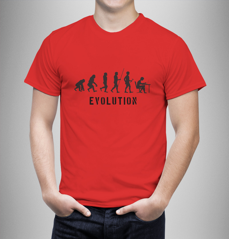 Man T-Shirt-black evolution