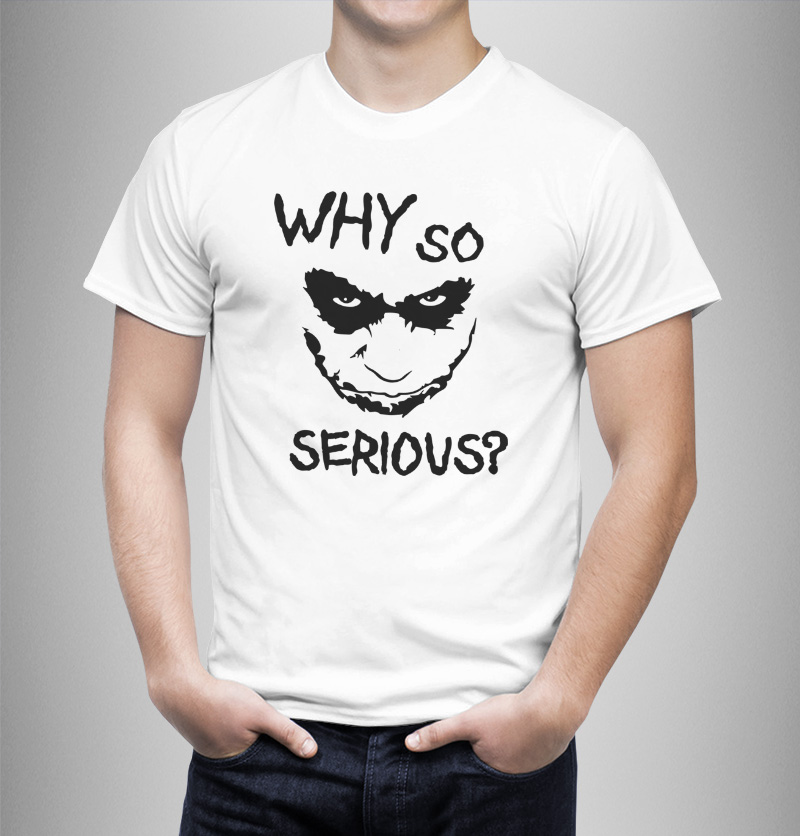 Μπλουζάκι με στάμπα/why so serious