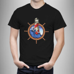Μπλουζάκι με στάμπα/Lighthouse, μαύρο μπλουζάκι με στάμπα φάρος,ναυτικό,nautical,marine,μπλουζάκι κοντομάνικο,μπλουζάκι με σχέδιο,t-shirt με σχέδιο,ανδρικό t-shirt,βαμβακερό μπλουζάκι.