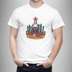 Μπλουζάκι με στάμπα/Tequilla sombrero, λευκό μπλουζάκι με στάμπα mexican,drinks,μπλουζάκι κοντομάνικο,μπλουζάκι με σχέδιο,t-shirt με σχέδιο,ανδρικό t-shirt,βαμβακερό μπλουζάκι.
