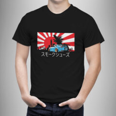 Μπλουζάκι με στάμπα/Τokyo drift, μαύρο μπλουζάκι με στάμπα,cars,tokyo drift,μπλουζάκι κοντομάνικο,μπλουζάκι με σχέδιο,t-shirt με σχέδιο,ανδρικό t-shirt,βαμβακερό μπλουζάκι.