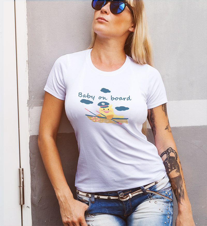 Γυναικείο μπλουζάκι με στάμπα/Baby boom