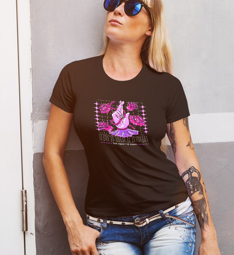 Γυναικείο μπλουζάκι με στάμπα/Promise