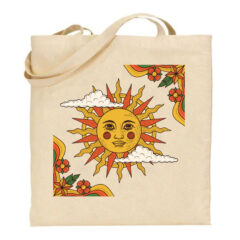 Τσάντα tote/Radiating sun, Tσάντα με σχέδιο ήλιος,λιακάδα,sun,sunshine,clouds, Υφασμάτινες τσάντες με σχέδιο,βαμβακερές,tote bags,cotton bags,τσάντες με τύπωμα,στάμπα.