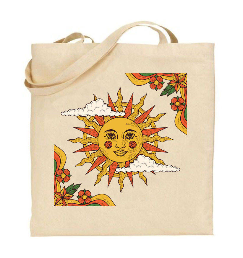 Τσάντα tote/Radiating sun.