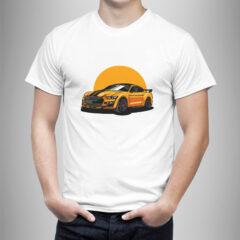 Μπλουζάκι με στάμπα/Orange drift , μπλουζάκι αντρικό με θέμα γρήγορα αυτοκίνητα,ήλιος,λευκό μπλουζάκι με στάμπα,μπλουζάκι κοντομάνικο,μπλουζάκι με σχέδιο,t-shirt με σχέδιο,ανδρικό t-shirt,βαμβακερό μπλουζάκι.