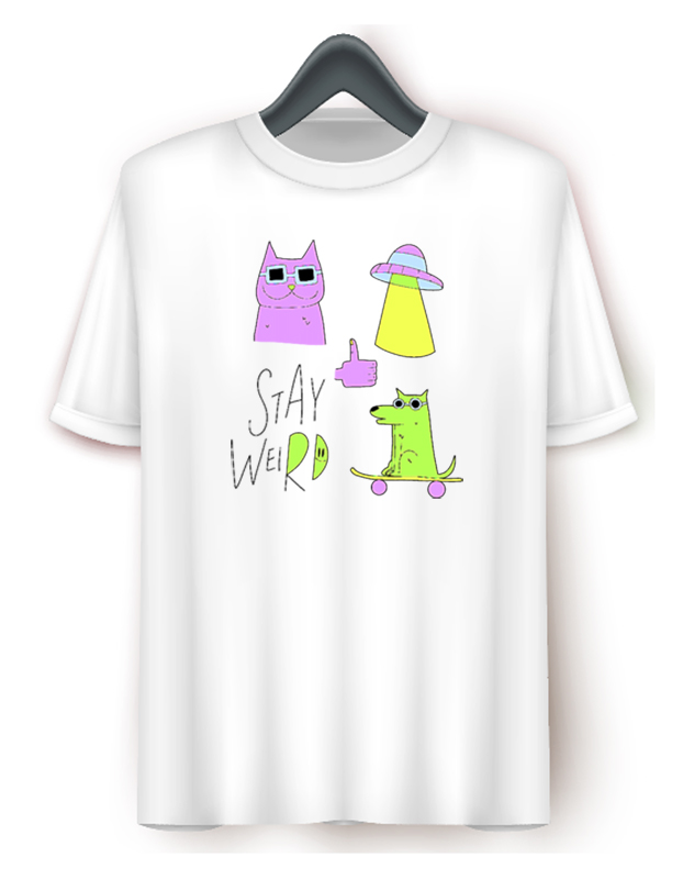 Παιδικό μπλουζάκι/Αlien cat&dog
