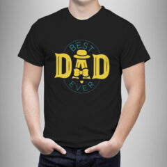 Μπλουζάκι με στάμπα /Dad bow, μπλουζάκι κοντομάνικο ανδρικό για τη γιορτή του πατέρα,κίτρινος φιόγκος,σχέδιο,μαύρο μπλουζάκι με στάμπα,μπλουζάκι κοντομάνικο,μπλουζάκι με σχέδιο,t-shirt με σχέδιο,ανδρικό t-shirt,βαμβακερό μπλουζάκι.