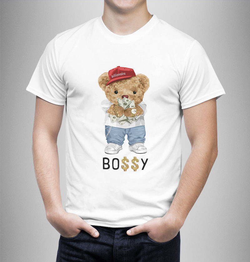 Μπλουζάκι με στάμπα/Bossy bear