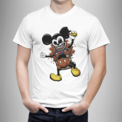 Μπλουζάκι με στάμπα/Creepy Mickey, t-shirt with mickey mouse fan art,scary,creepy. μπλουζάκι με τύπωμα τον μίκυ μάους,τρομακτικό,καρτούν,κινούμενα σχέδια,λευκό μπλουζάκι με στάμπα,μπλουζάκι κοντομάνικο,μπλουζάκι με σχέδιο,t-shirt με σχέδιο,ανδρικό t-shirt,βαμβακερό μπλουζάκι.