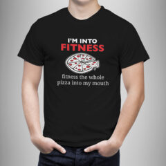 Μπλουζάκι με στάμπα/Fitness humour, printed t-shirt,with pizza design,for men. μπλουζάκι με στάμπα,χιουμοριστικό,πίτσα,αθλητισμός,γυμναστική,μαύρο μπλουζάκι με στάμπα,μπλουζάκι κοντομάνικο,μπλουζάκι με σχέδιο,t-shirt με σχέδιο,ανδρικό t-shirt,βαμβακερό μπλουζάκι.