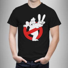 Μπλουζάκι με στάμπα/Ghostbusters, men's t-shirt with ghostbusters print. μπλουζάκι με στάμπα γκοστμπάστερς,μαύρο μπλουζάκι με στάμπα,μπλουζάκι κοντομάνικο,μπλουζάκι με σχέδιο,t-shirt με σχέδιο,ανδρικό t-shirt,βαμβακερό μπλουζάκι.