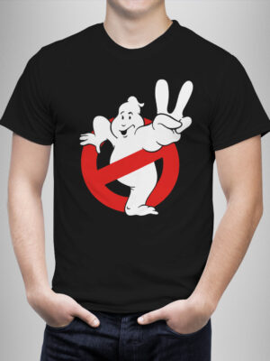 Μπλουζάκι με στάμπα/Ghostbusters, men's t-shirt with ghostbusters print. μπλουζάκι με στάμπα γκοστμπάστερς,μαύρο μπλουζάκι με στάμπα,μπλουζάκι κοντομάνικο,μπλουζάκι με σχέδιο,t-shirt με σχέδιο,ανδρικό t-shirt,βαμβακερό μπλουζάκι.