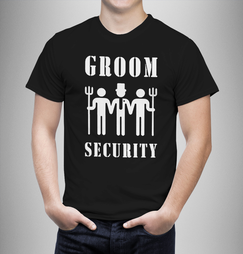 Μπλουζάκι με στάμπα/Groom security