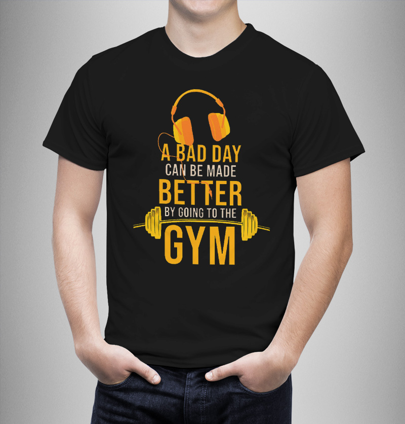 Μπλουζάκι με στάμπα/Gym motivation