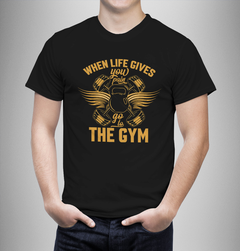 Μπλουζάκι με στάμπα/Gym humour