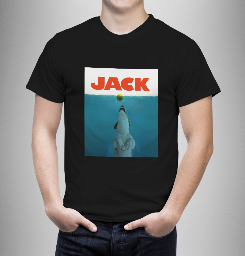 Μπλουζάκι με στάμπα/Jack russel Jaws