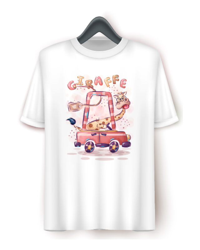 Παιδικό μπλουζάκι/Driving giraffe