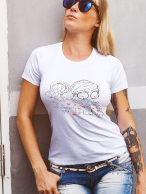 Γυναικείο μπλουζάκι με στάμπα/Kids vespa, women's t-shirt,with kids ridning a vespa,design. καλοκαιρινό μπλουζάκι με στάμπα,παιδάκια σε βέσπα,αγάπη,λευκό μπλουζάκι με στάμπα,μπλουζάκι κοντομάνικο,μπλουζάκι με σχέδιο,t-shirt με σχέδιο.