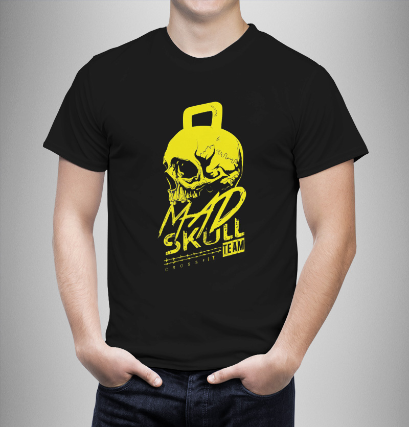 Μπλουζάκι με στάμπα/Mad skull