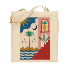 Τσάντα tote/Minimal building, tote bag with exotic building print. υφασμάτινη τσάντα με σχέδιο,Υφασμάτινες τσάντες με σχέδιο,βαμβακερές,tote bags,cotton bags,τσάντες με τύπωμα,στάμπα.