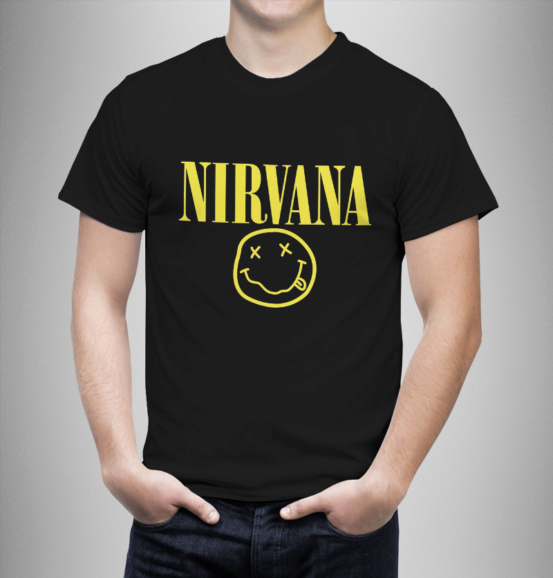 Μπλουζάκι με στάμπα/Nirvana smile