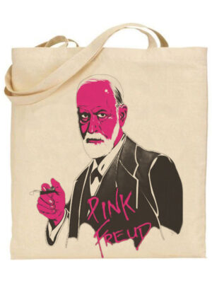 Τσάντα tote/Pink freud, pink freud meme , υφασμάτινη τσάντα,με σχέδιο ,φρόυντ,ρόζ,Υφασμάτινες τσάντες με σχέδιο,βαμβακερές,tote bags,cotton bags,τσάντες με τύπωμα,στάμπα.