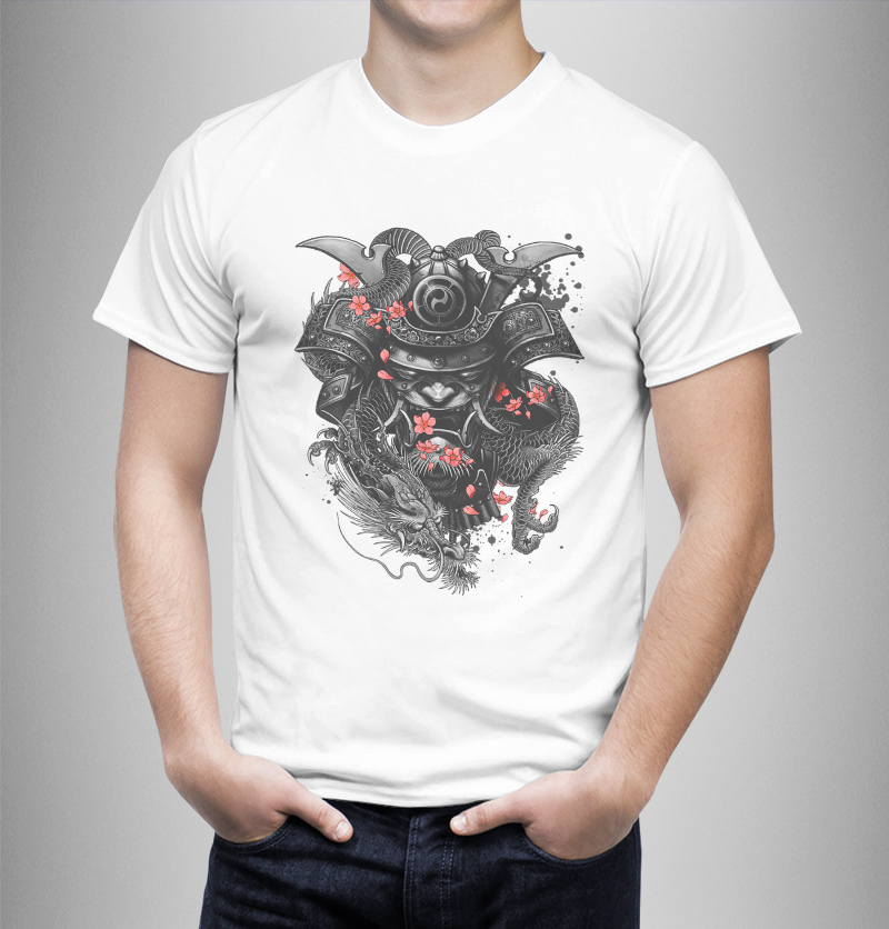 Μπλουζάκι με στάμπα/Deadly Samurai