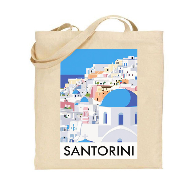 Τσάντα tote/Santorini