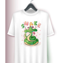 Παιδικό μπλουζάκι/Confused snake, t-shirt παιδικό κοντομάνικο,λευκό καλοκαιρινό με στάμπα ζώα του δάσους, αστείο,παιδικά μπλουζάκια,για αγόρι,για κορίτσι,hammersproject.gr