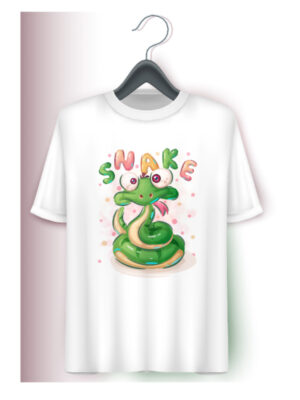 Παιδικό μπλουζάκι/Confused snake, t-shirt παιδικό κοντομάνικο,λευκό καλοκαιρινό με στάμπα ζώα του δάσους, αστείο,παιδικά μπλουζάκια,για αγόρι,για κορίτσι,hammersproject.gr