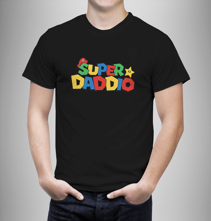 Μπλουζάκι με στάμπα/Super Daddio