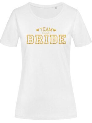 Γυναικείο μπλουζάκι με στάμπα/Gold bride, t-shirt for bachelorette,wedding,pre-wedding party. μπάτσελορ πάρτυ,μπλουζάκια,χρυσά γράματα,τύπωμα, λευκό μπλουζάκι με στάμπα,μπλουζάκι κοντομάνικο,μπλουζάκι με σχέδιο,t-shirt με σχέδιο,ανδρικό t-shirt,βαμβακερό μπλουζάκι.