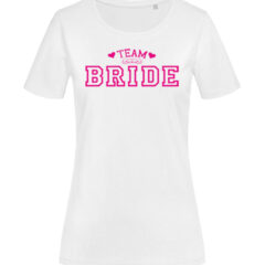 Μπλουζάκι με στάμπα/Team bride, t-shirt for bachelorette,with pink letters,team bride,pre-wedding,wedding,bride. μπλουζάκι με τύπωμα ρόζ για μπάτσελορ πάρτυ,γάμος,νύφες.λευκό μπλουζάκι με στάμπα,μπλουζάκι κοντομάνικο,μπλουζάκι με σχέδιο,t-shirt με σχέδιο,ανδρικό t-shirt,βαμβακερό μπλουζάκι.