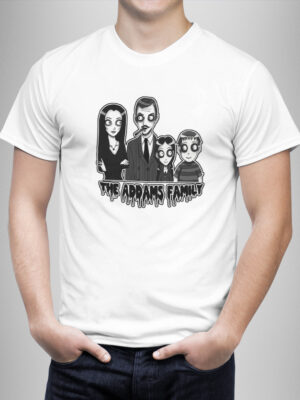 Μπλουζάκι με στάμπα/Adams family, men's t-shirt,with black and white print,adams family,movie,horror,comedy. μπλουζάκι καλοακιρινό,με στάμπα,Οικογένεια Άνταμς,λευκό μπλουζάκι με στάμπα,μπλουζάκι κοντομάνικο,μπλουζάκι με σχέδιο,t-shirt με σχέδιο,ανδρικό t-shirt,βαμβακερό μπλουζάκι.