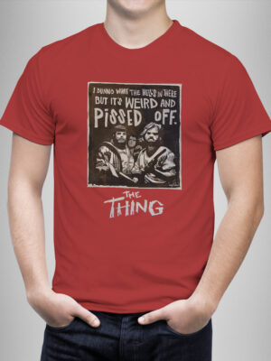 Μπλουζάκι με στάμπα/The Thing, men's t-shirt,with digital print,the thing,movie,movie lovers. μπλουζάκι με τύπωμα,για σινεφίλ,θρίλερ,ταινία,κόκκινο μπλουζάκι με στάμπα,μπλουζάκι κοντομάνικο,μπλουζάκι με σχέδιο,t-shirt με σχέδιο,ανδρικό t-shirt,βαμβακερό μπλουζάκι.