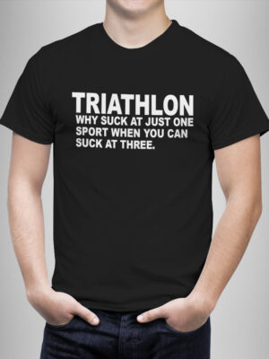 Μπλουζάκι με στάμπα/Triathlon humour, t-shirt for men. Μπλουζάκι κοντομάνικο με τύπωμα για αθλητές. χιουμοριστικό,αθλήματα,μαύρο μπλουζάκι με στάμπα,μπλουζάκι κοντομάνικο,μπλουζάκι με σχέδιο,t-shirt με σχέδιο,ανδρικό t-shirt,βαμβακερό μπλουζάκι.