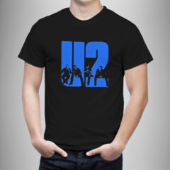 Μπλουζάκι με στάμπα/U2, μπλουζάκι κοντομάνικο , με μουσικό συγκρότημα, U2,μαύρο μπλουζάκι με στάμπα,μπλουζάκι κοντομάνικο,μπλουζάκι με σχέδιο,t-shirt με σχέδιο,ανδρικό t-shirt,βαμβακερό μπλουζάκι.