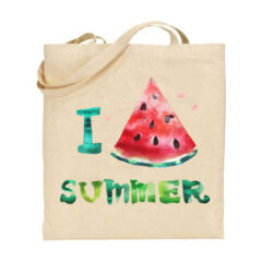 Τσάντα tote/Summer watermelon, watermelon print,i love summer,tote bag,Υφασμάτινες τσάντες με σχέδιο,βαμβακερές,tote bags,cotton bags,τσάντες με τύπωμα,στάμπα.
