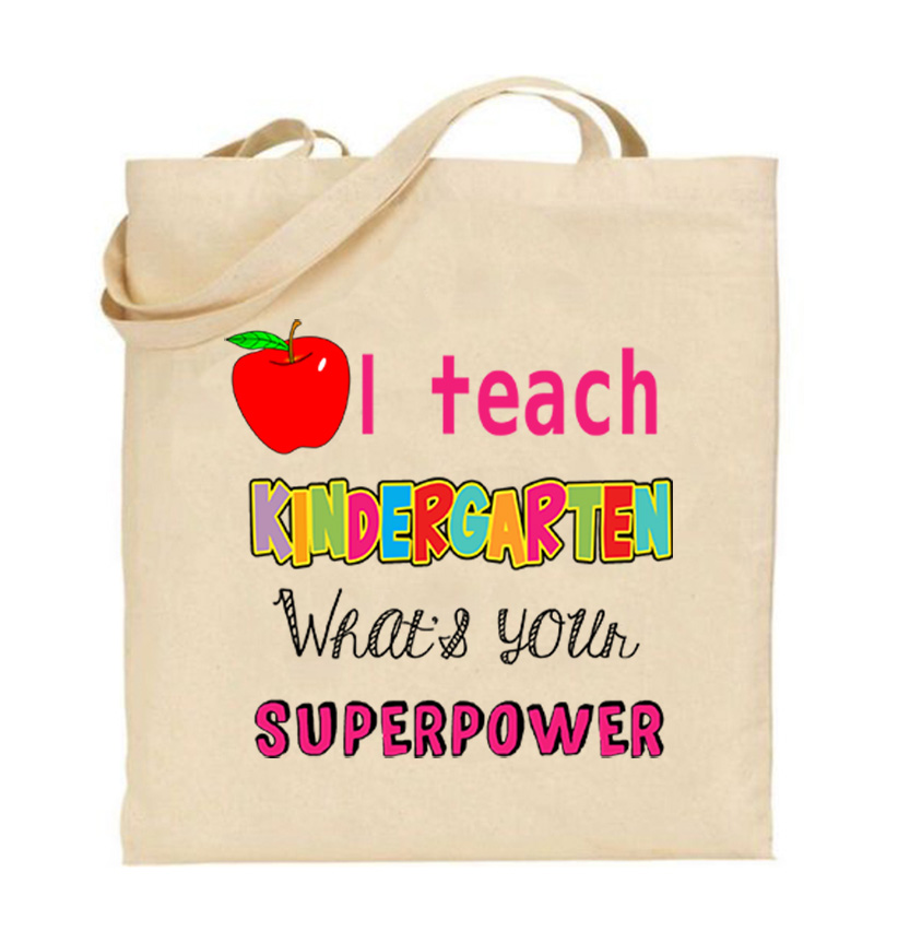 Τσάντα tote για δασκάλες/Superpowers